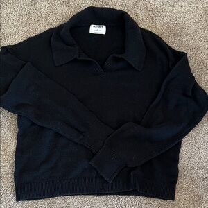 Black Collared Sweater